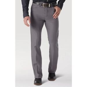 Wrangler Men's Wrancher Grey Stretch Dress Jeans #00082GY, 33x30